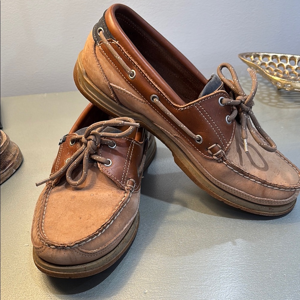 SEBAGO Men's Brown Leather Boat Shoes